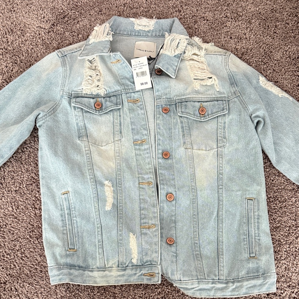 Thread & Supply Sandblast Denim Jacket